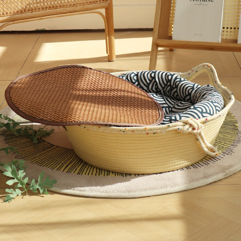 Cozy Cotton Rope Cat Nest