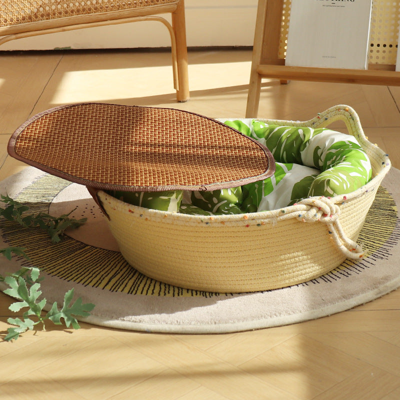 Cozy Cotton Rope Cat Nest