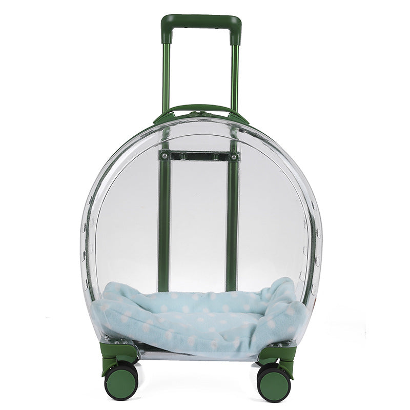 Portable Transparent Pet Trolley