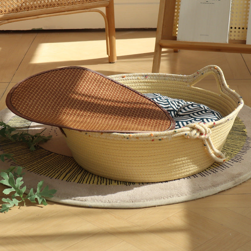 Cozy Cotton Rope Cat Nest