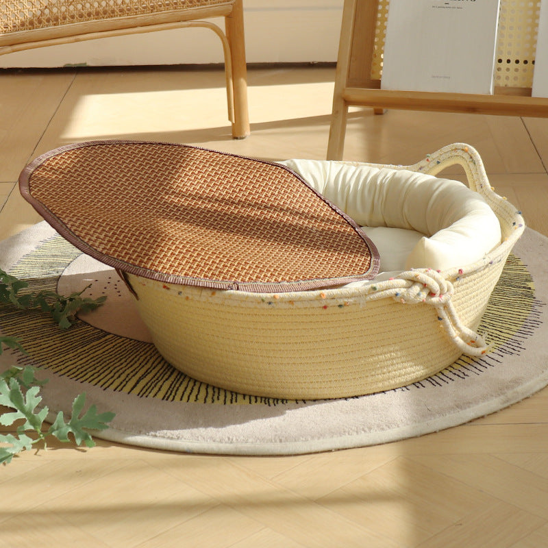 Cozy Cotton Rope Cat Nest