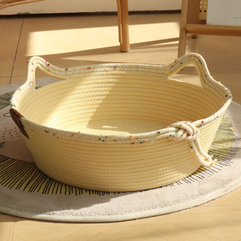 Cozy Cotton Rope Cat Nest