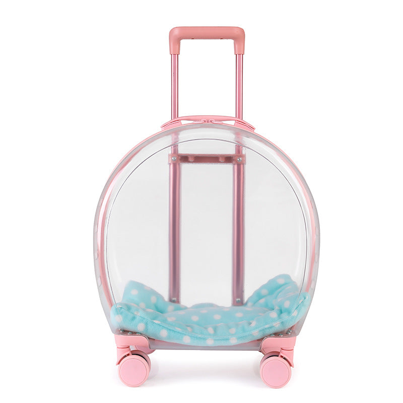 Portable Transparent Pet Trolley