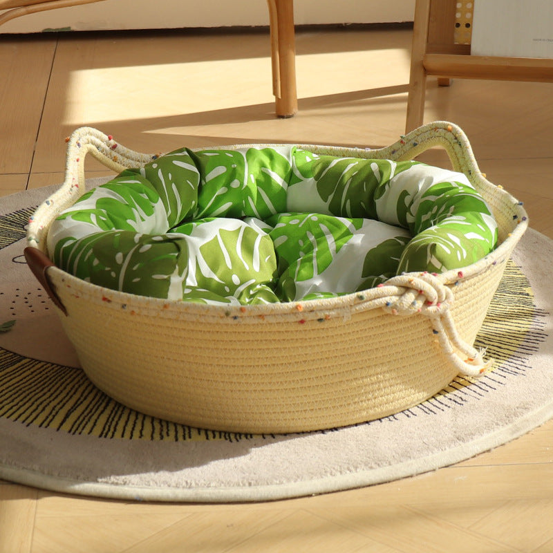 Cozy Cotton Rope Cat Nest