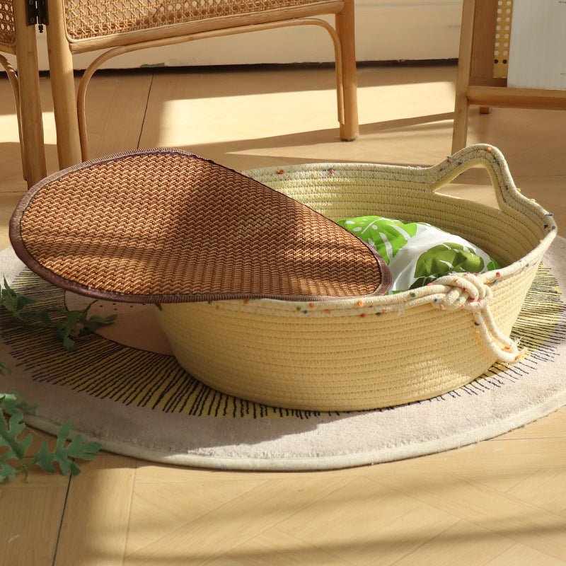 Cozy Cotton Rope Cat Nest