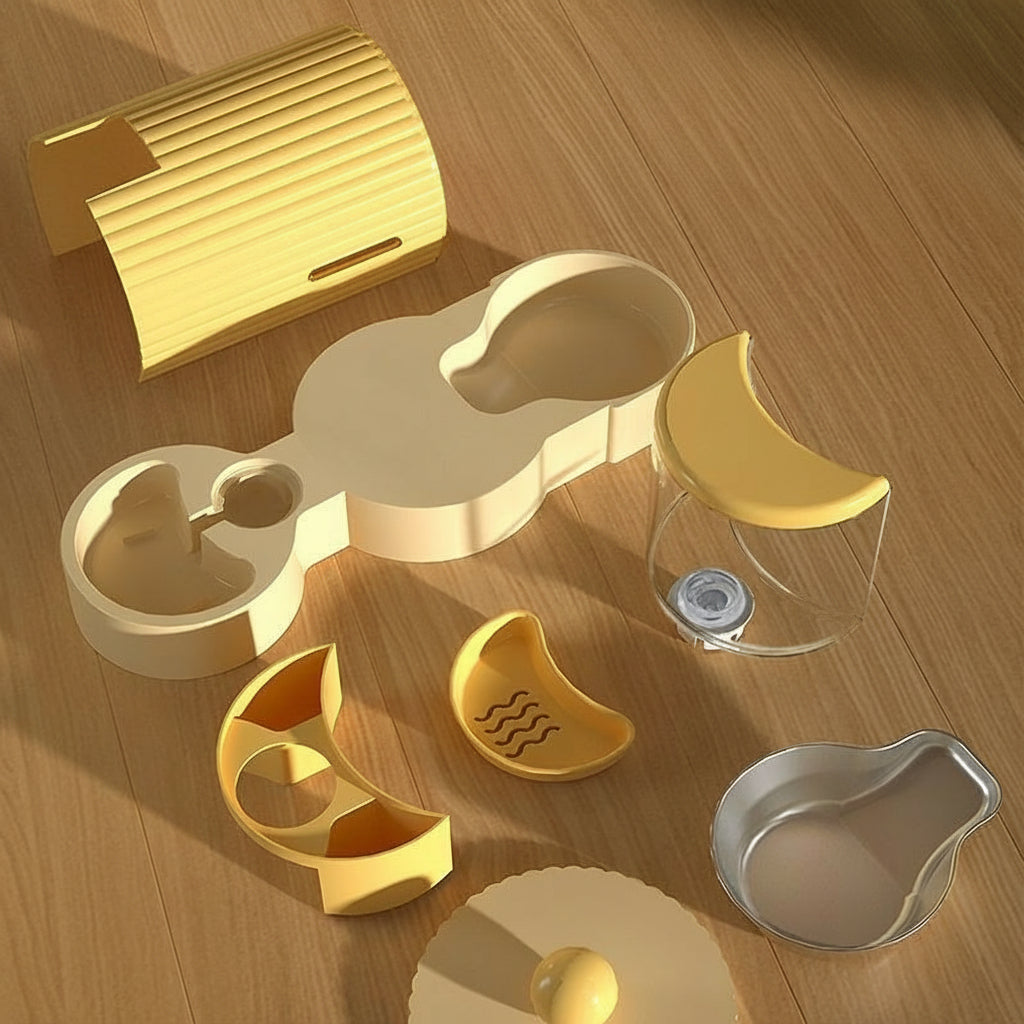 Double Bowl Pet Feeder