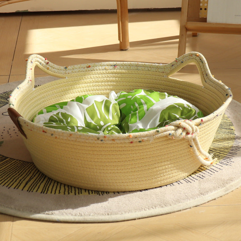 Cozy Cotton Rope Cat Nest