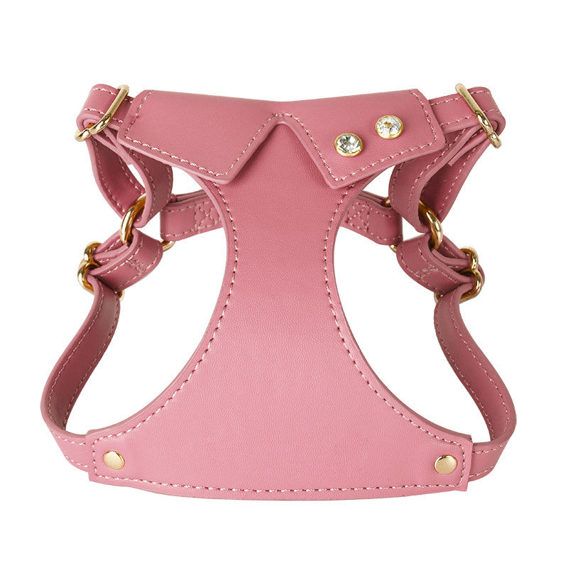 Premium Leather Pet Harness Set