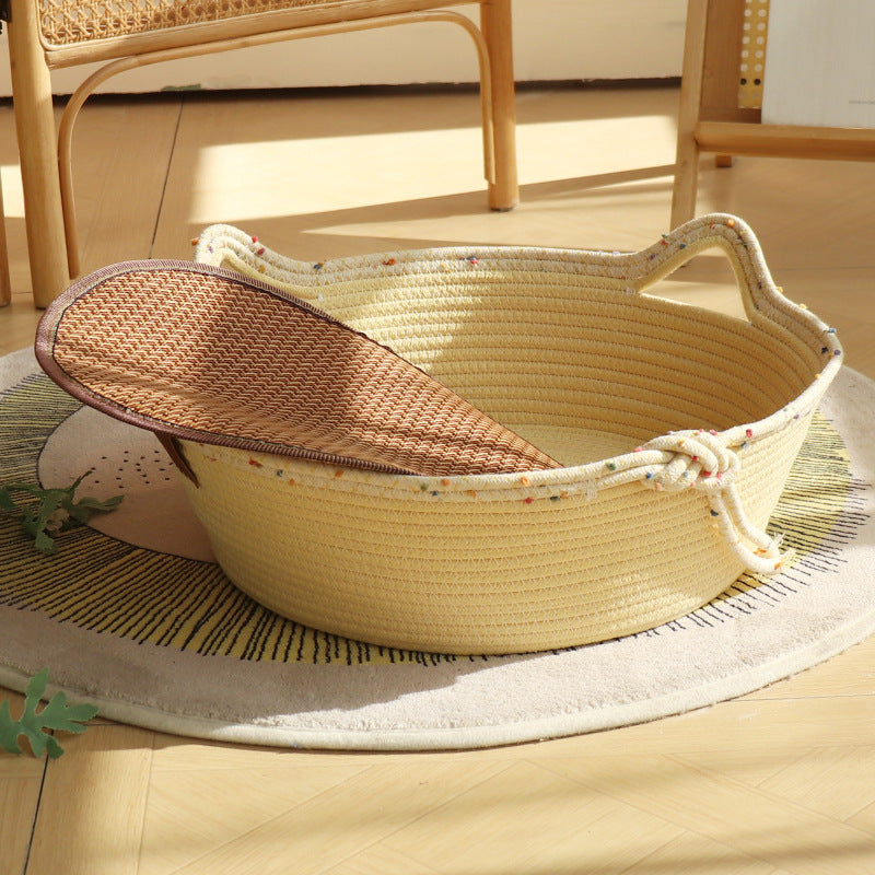 Cozy Cotton Rope Cat Nest