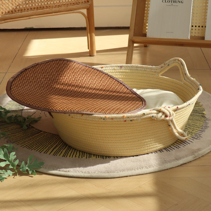 Cozy Cotton Rope Cat Nest