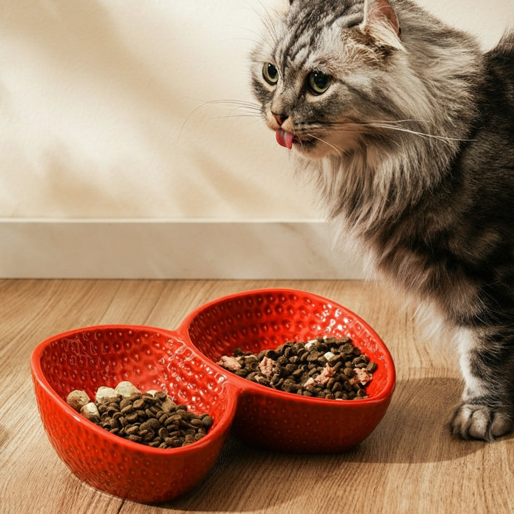 Strawberry Ceramic Pet Bowl