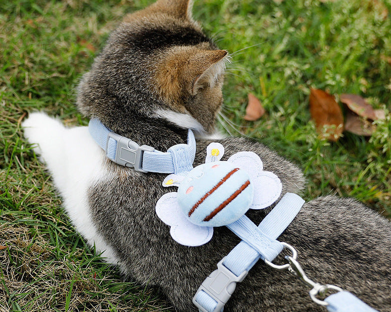 Bee Cute Cat & Puppy Harness Set