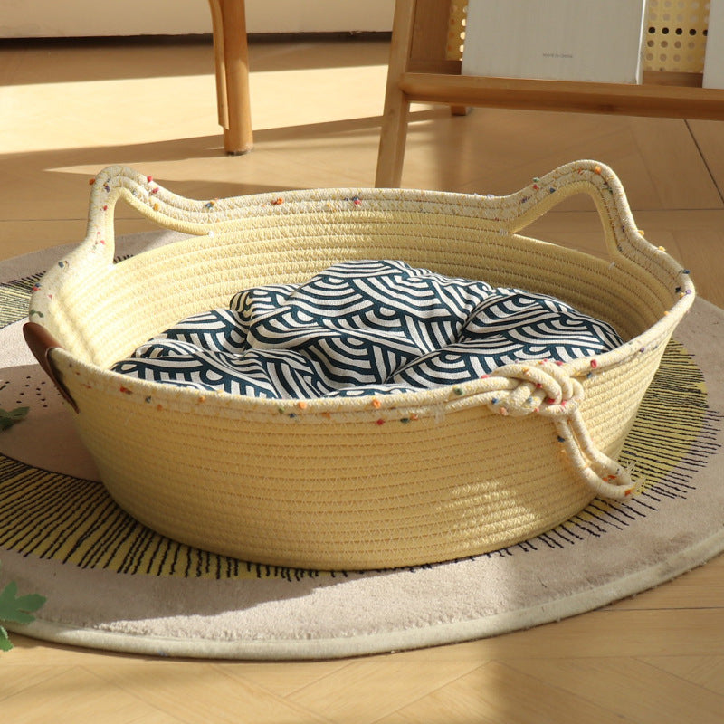 Cozy Cotton Rope Cat Nest