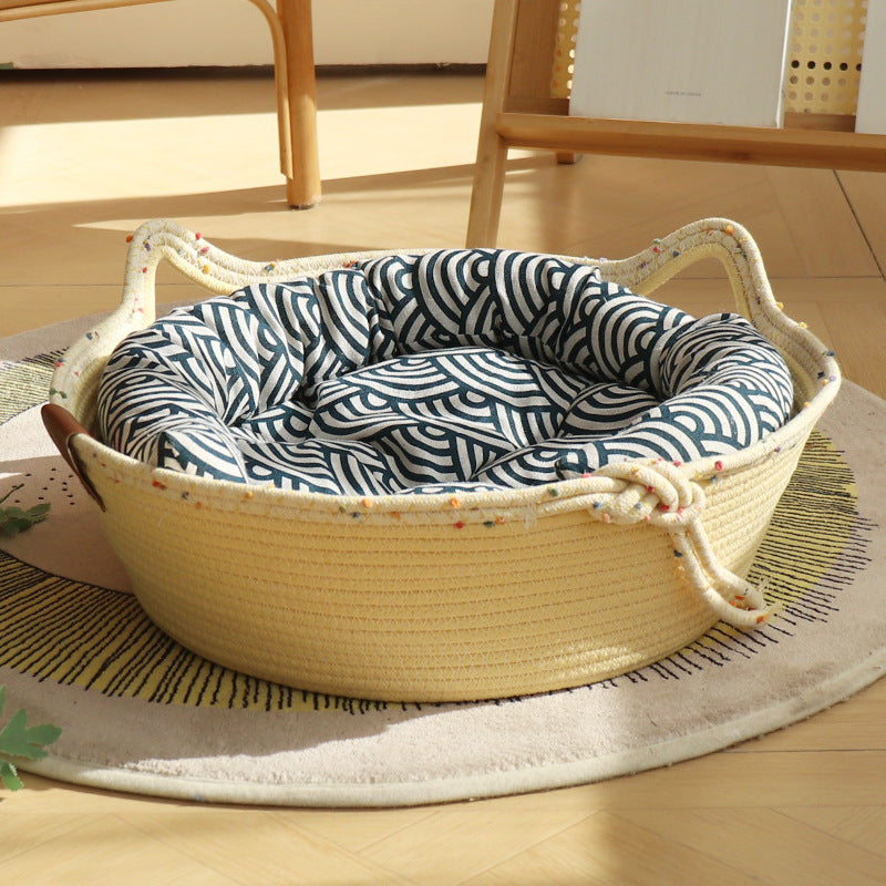 Cozy Cotton Rope Cat Nest