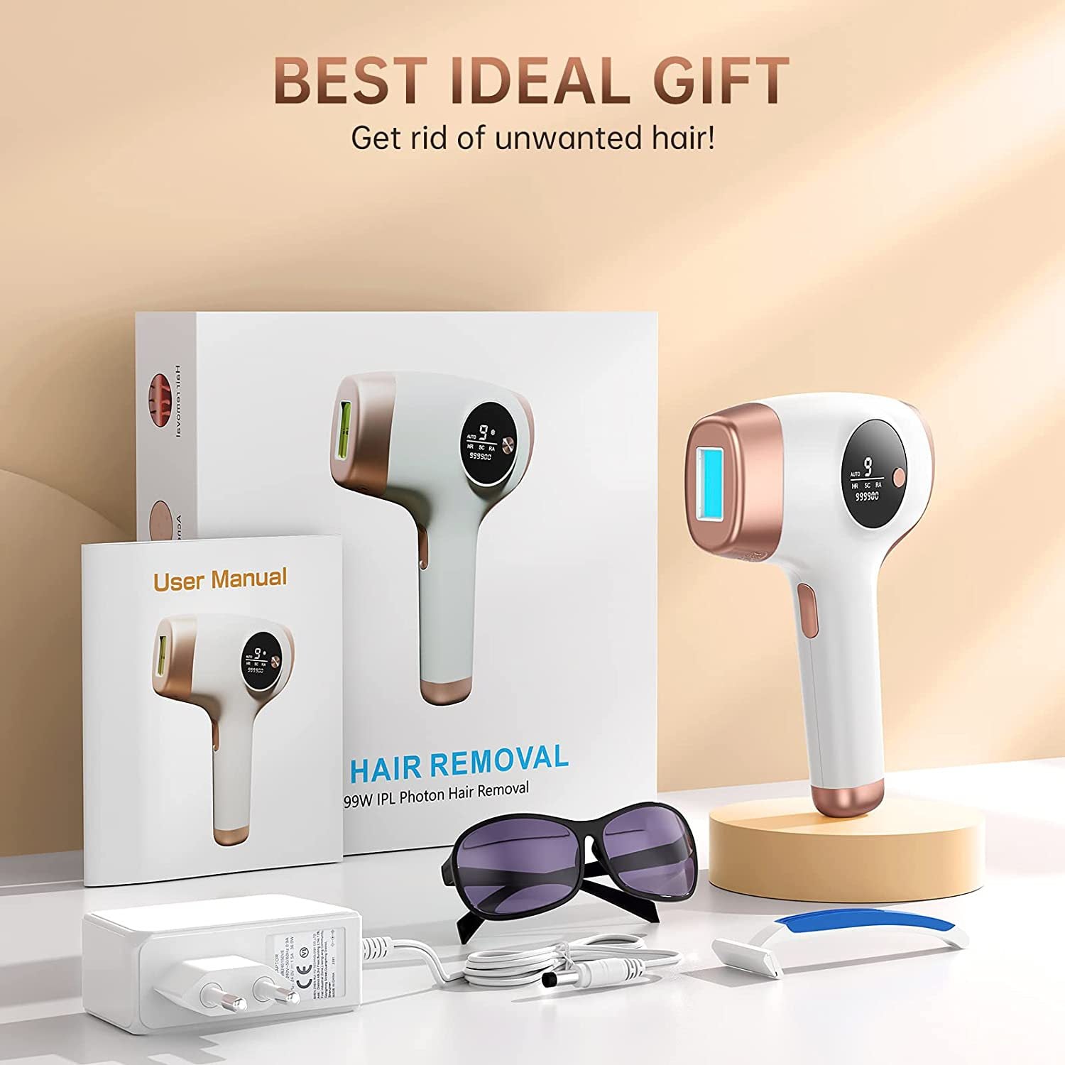 IPL Laser Hair Remover – Unisex Permanent Hair Reduction