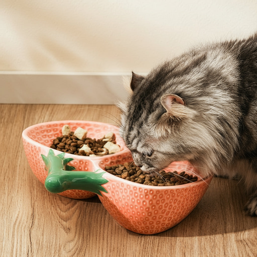 Strawberry Ceramic Pet Bowl