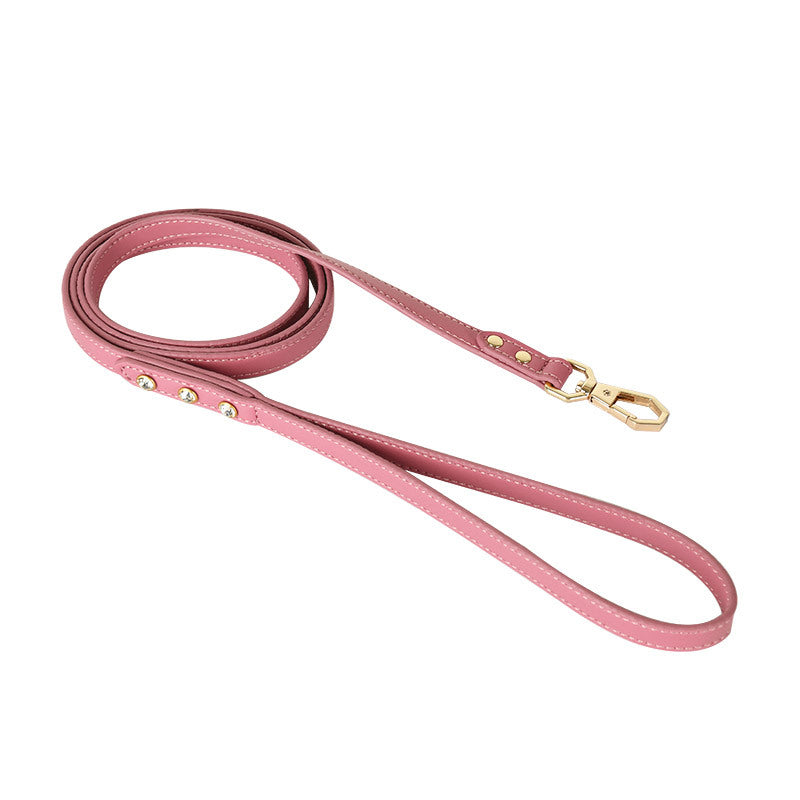 Premium Leather Pet Harness Set