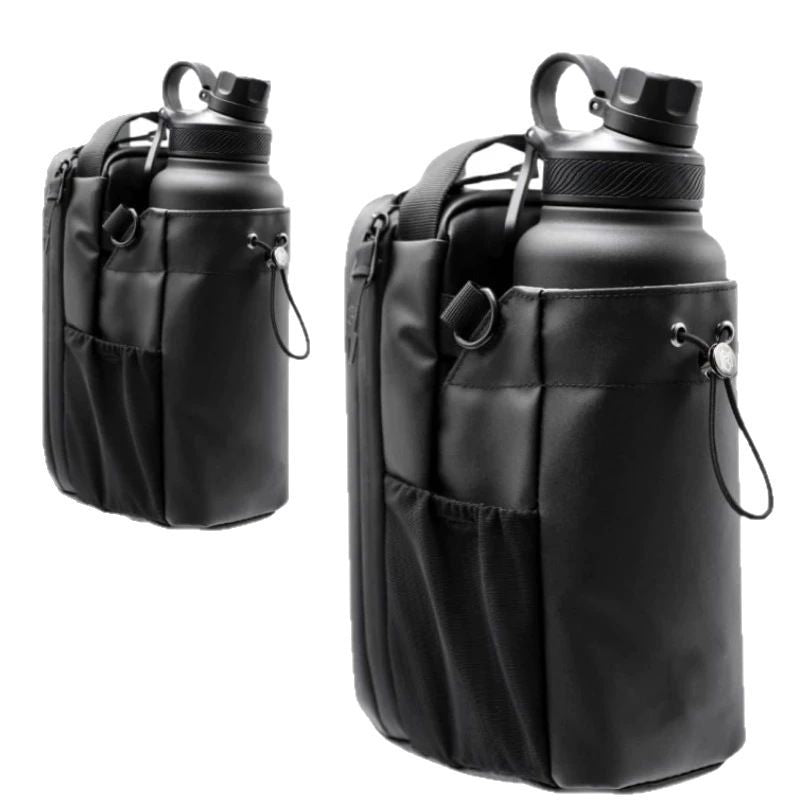 Magnetic Gym Water Bottle Bag with Phone Pocket