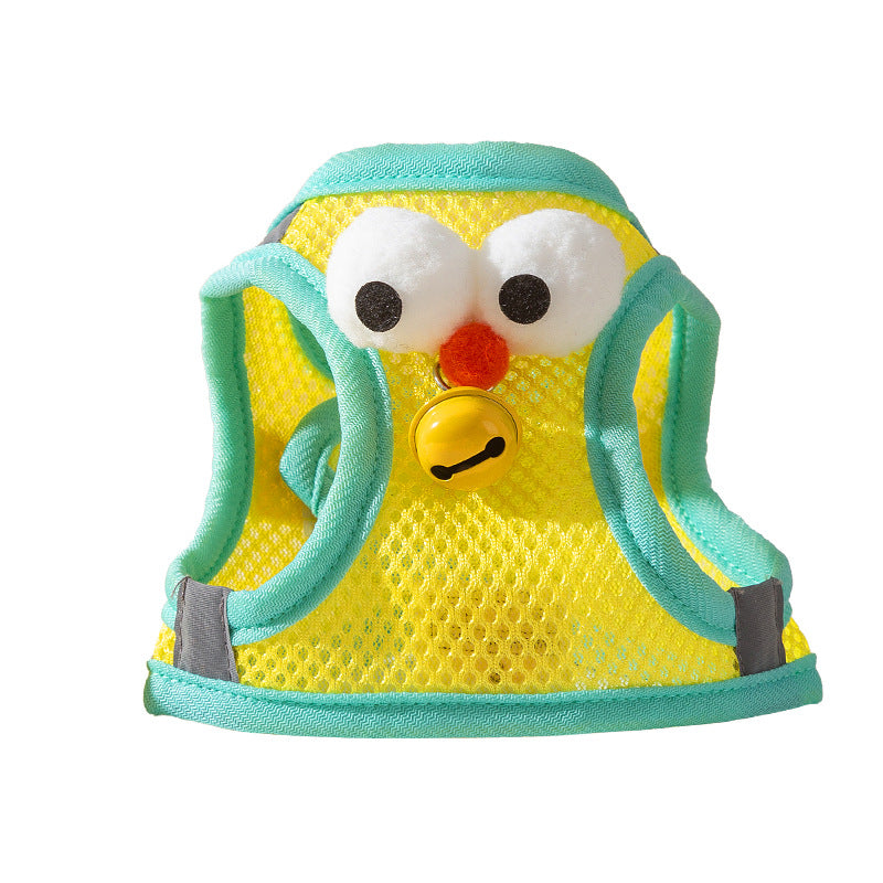 Big-Eyes Cartoon Pet Harness & Leash Set