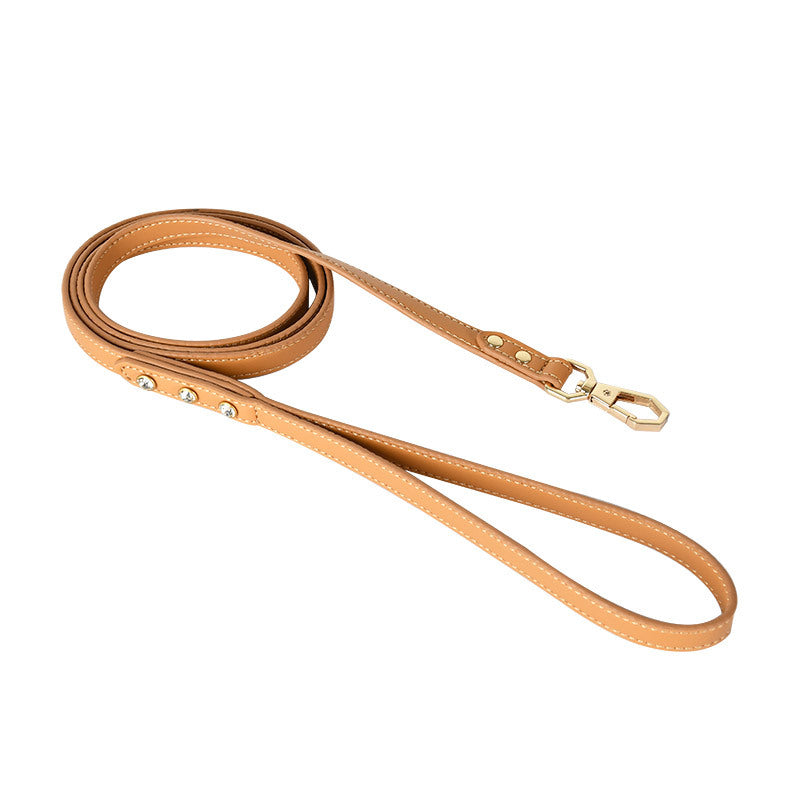 Premium Leather Pet Harness Set