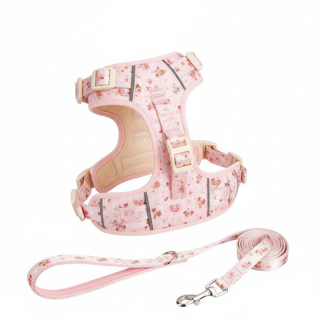 Adjustable Dog Vest Harness with Traction Rope