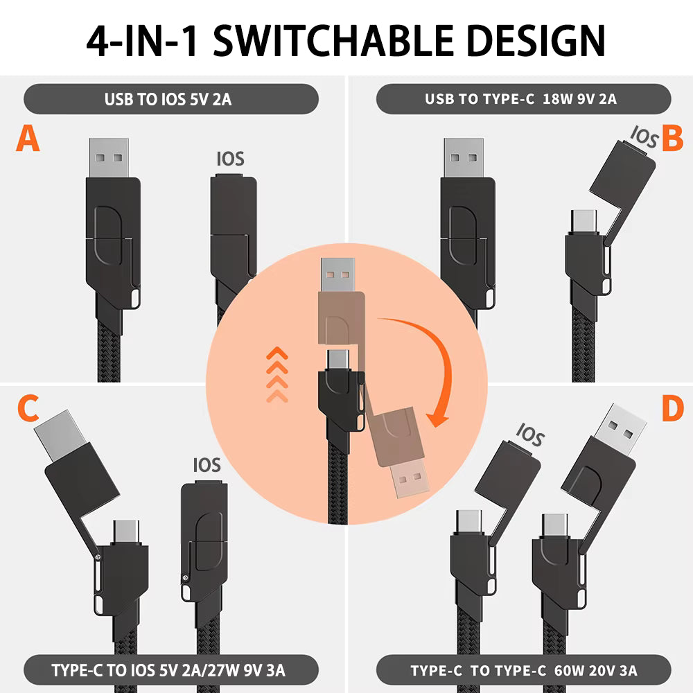 4-in-1 Fast Charge Cable