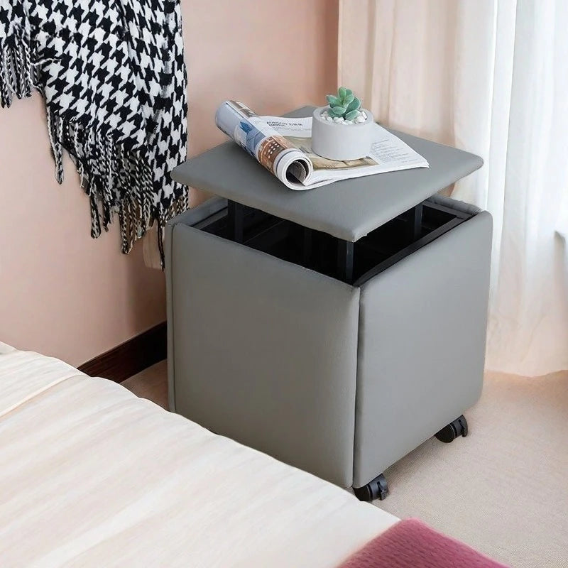 Compact 5-in-1 Cube Stool