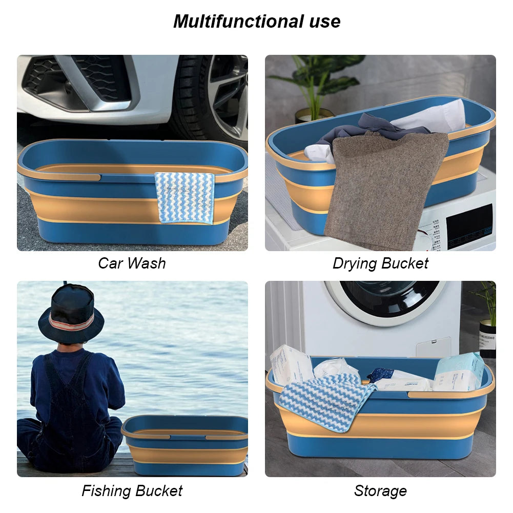 Foldable Flat Mop Bucket