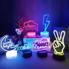 3D LED Neon Night Light
