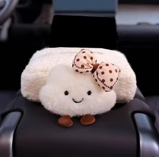 Set of 4 Cloud Car Tissue Boxes