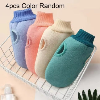 4PCS Exfoliating Bath Scrub Gloves