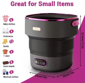 Collapsible Mini Washer & Spin Dryer
