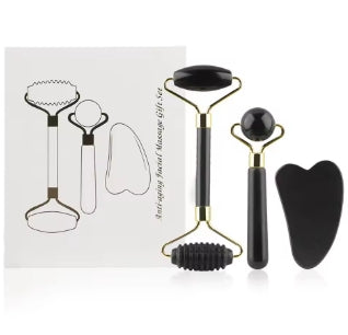 3-in-1 Jade Roller Set
