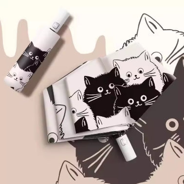 Cute Cat Folding Umbrella