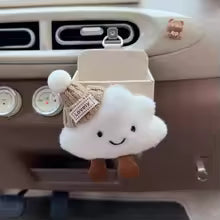 Cute Bow Cloud Car Organizer – Set of 4