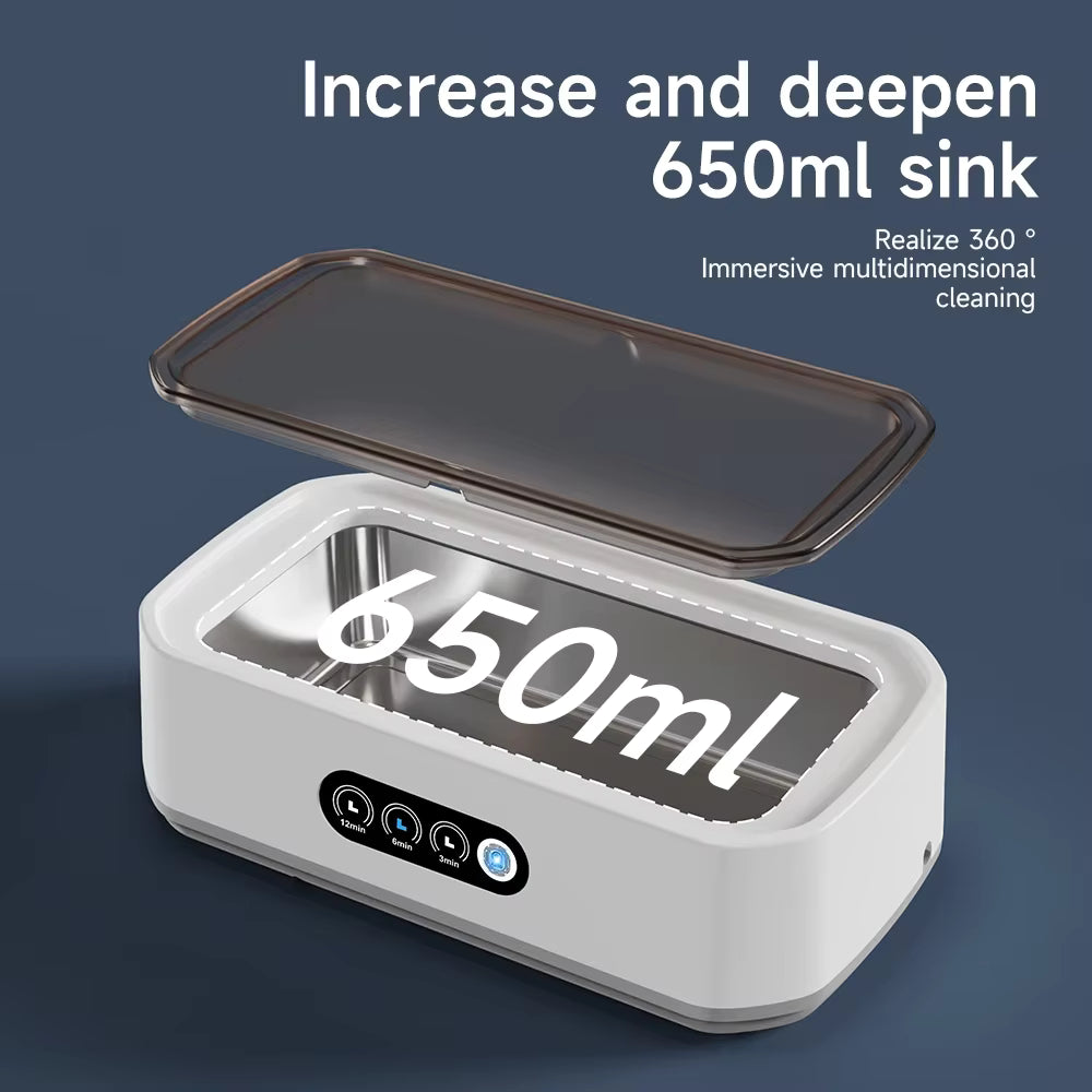 Mini Ultrasonic Cleaner – 650ml