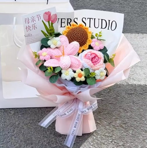 Knitted Flower Bouquet