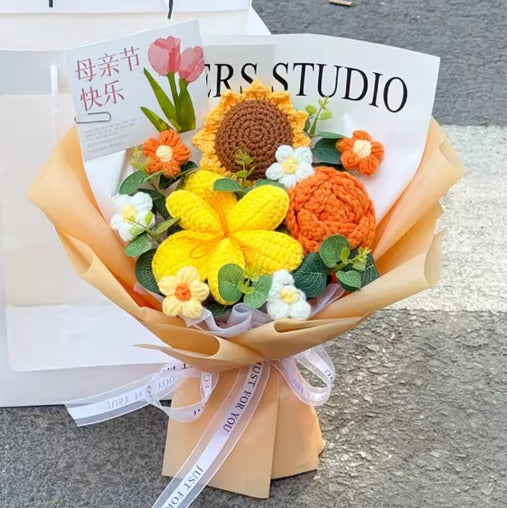 Knitted Flower Bouquet