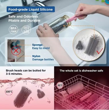 Portable Cleaning Brush Set