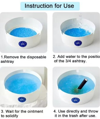 25 PCS Disposable Foam Ashtray