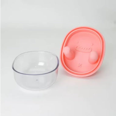 Snack Bowl with Silicone Lid