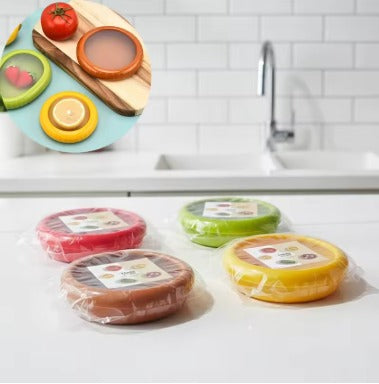 (Set of 4) Silicone Fruit & Vegetable Storage Container