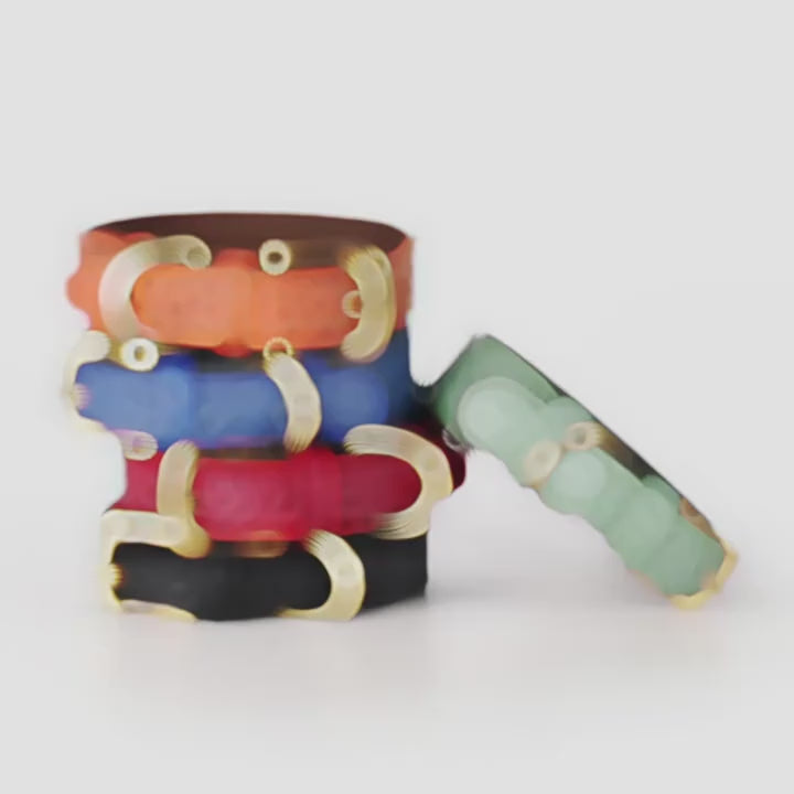 Soft Leather Engraved Dog Collar