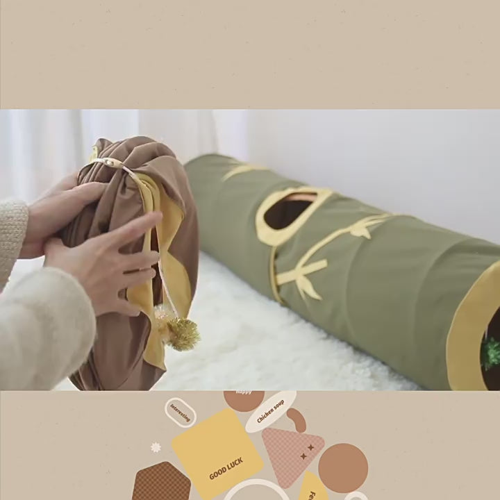 Foldable Cat Play Tunnel